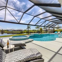 Waterfront Port Charlotte Home: Heated Pool & Spa
