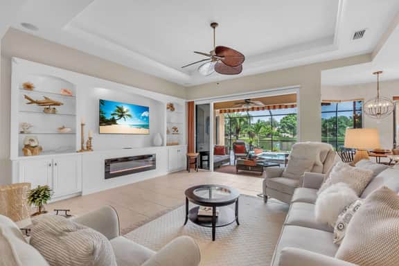 Stylish 3BR Pool Home w/ Office – 10 Mins to Beach