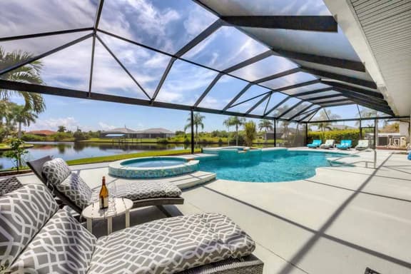 Luxury Port Charlotte Waterfront Home – Pool & Spa!